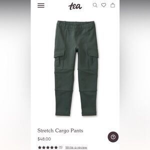 Tea Collection Girls Stretch Cargo Pants